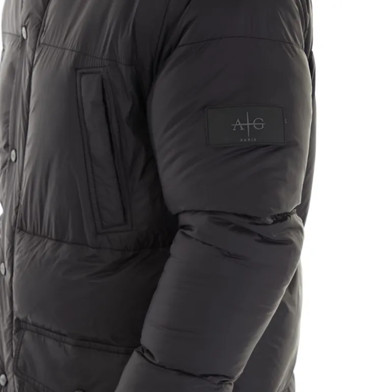 Herre Tabor Lang Lang Pufferjakke Sort