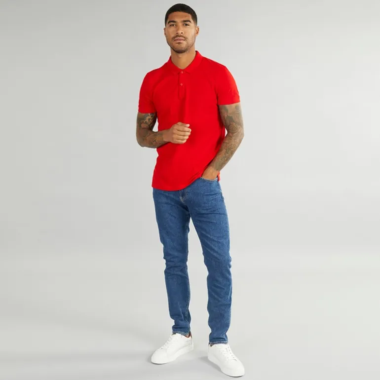 Herre Tapered Jeans Denim Mørk