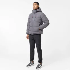 Herre Tech Logo Puffer Jakke Koksgrå