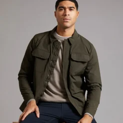 Herre Teknisk Overskjorte Khaki