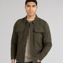 Herre Teknisk Overskjorte Khaki