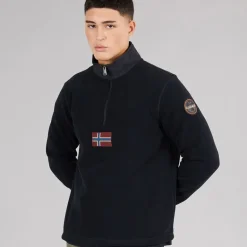 Herre Tev Polar 1/​2 Zip Sweatshirt Sort