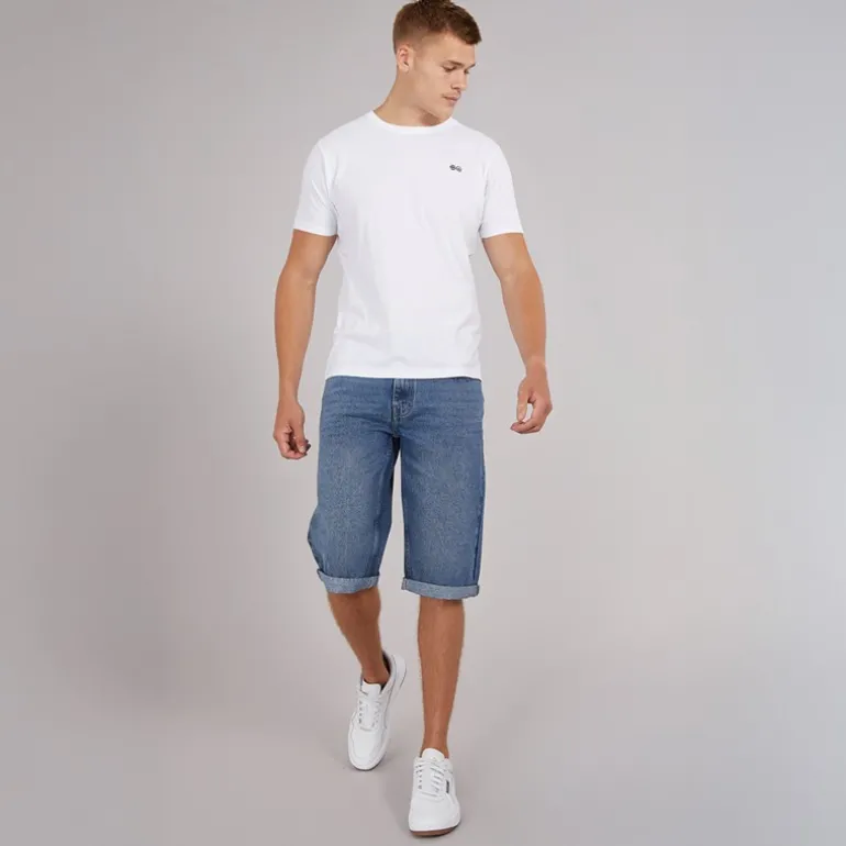 Herre Tillforth Baggy Denim Shorts Stonewash