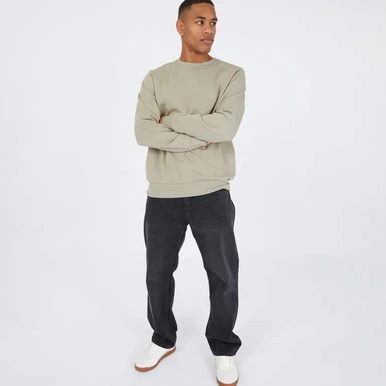 Herre Tillman Baggy Jeans Sort Vask