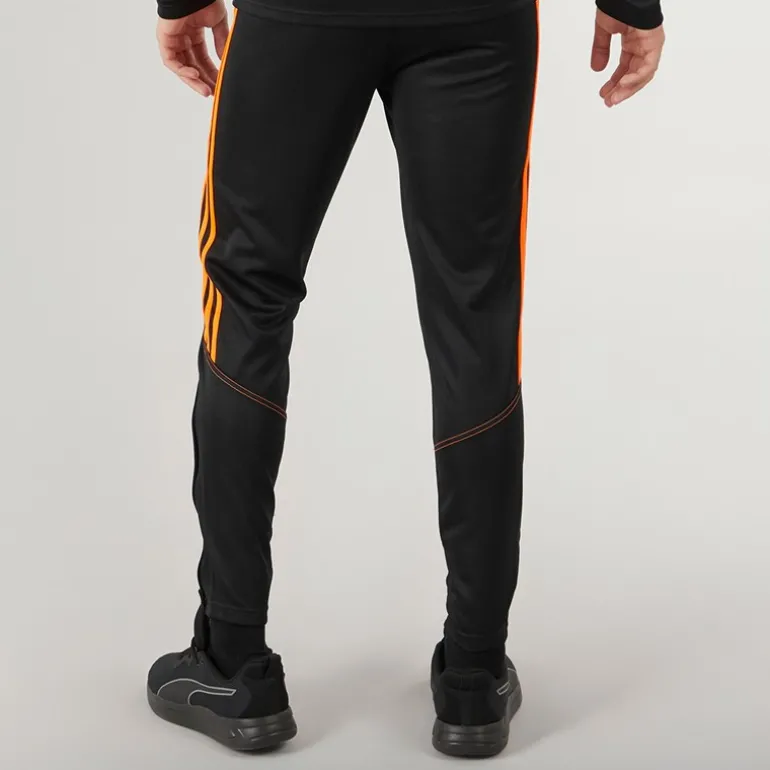 Herre Tiro 23 Club træningsbukser Sort/App Signal Orange