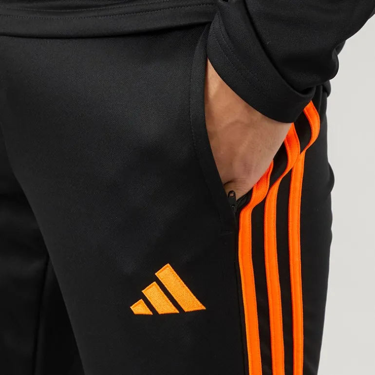Herre Tiro 23 Club træningsbukser Sort/App Signal Orange