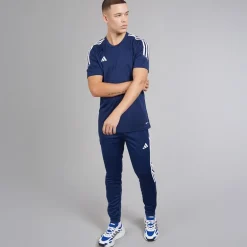 Herre Tiro 23 Club T-shirt Team Navy Blue 2/Hvid