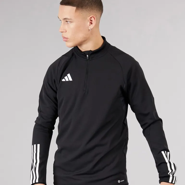 Herre Tiro 23 Konkurrence Træningsbluse Sort