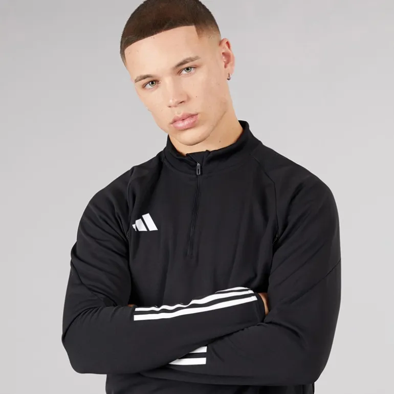 Herre Tiro 23 Konkurrence Træningsbluse Sort