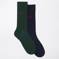 Herre to par sokker Dark Green