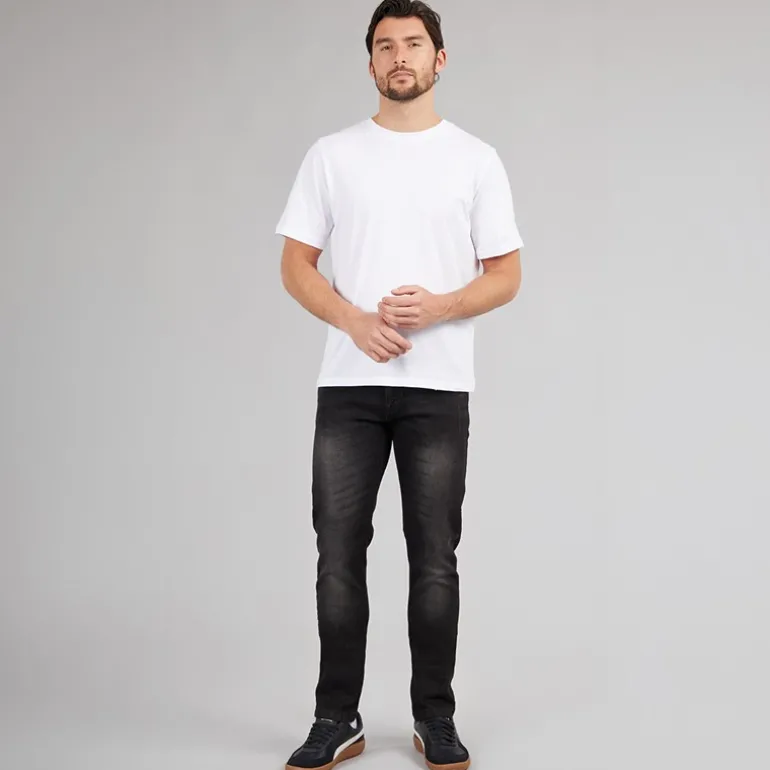 Herre Tony Regular Fit Jeans Sort