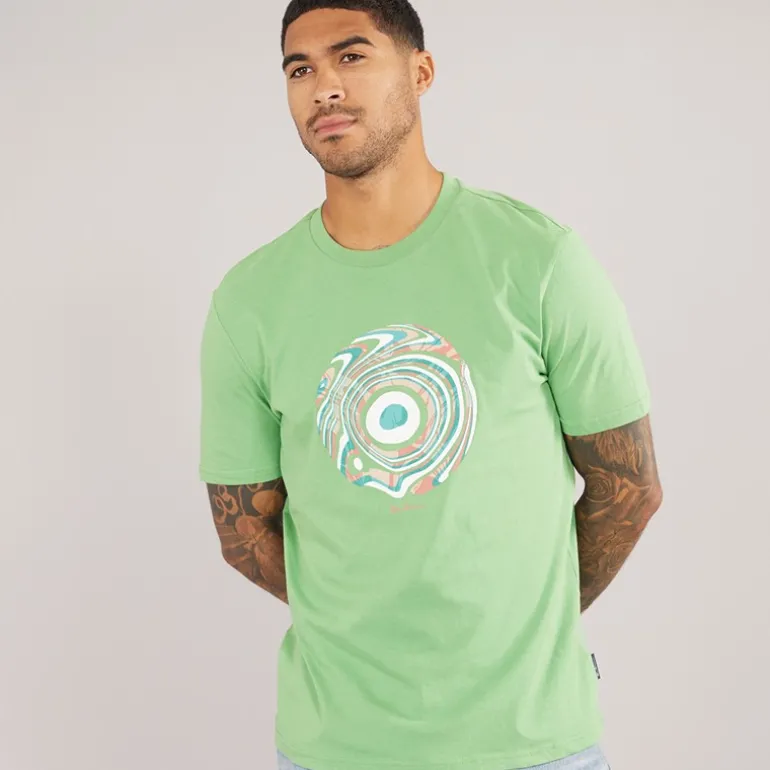 Herre Trippy Target T-shirts Grøn