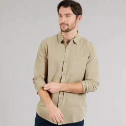 Herre Trypto Langærmet Skjorte Stone