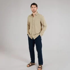 Herre Trypto Langærmet Skjorte Stone