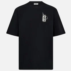 Herre T-shirt med print Sort