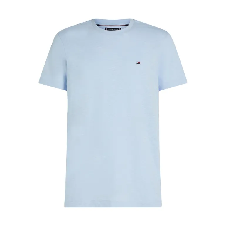 Herre T-shirt med tekstur slub breezy blå