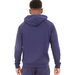 Herre UA Rival Fleece Logo Hoodie Midnatsblå/​Hvid