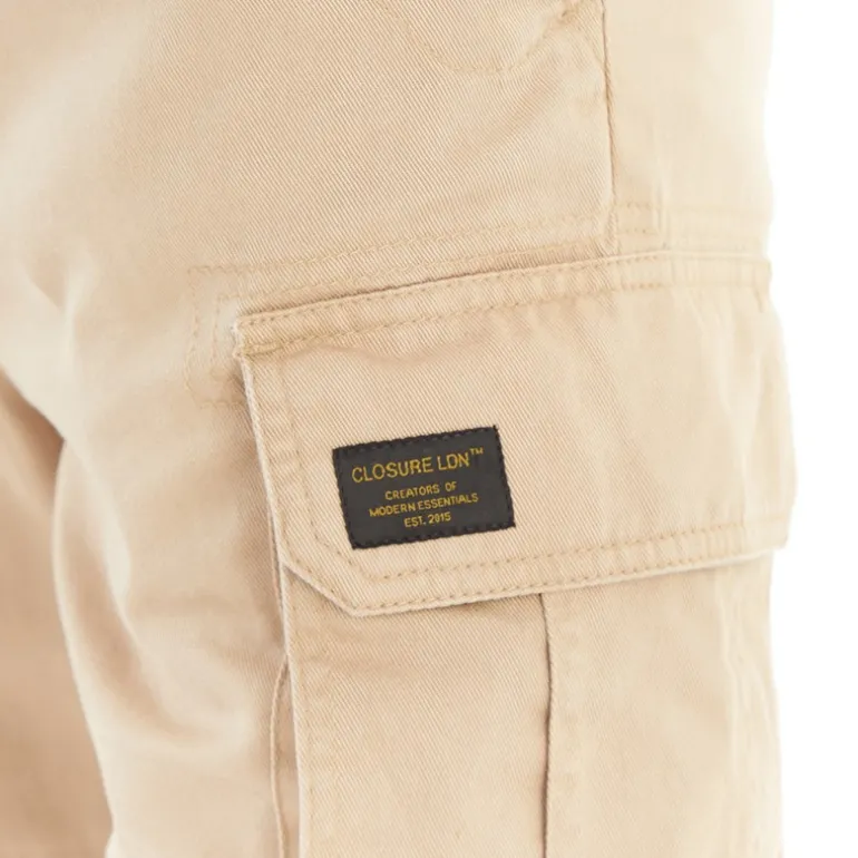 Herre Utility Cargo Shorts Sten