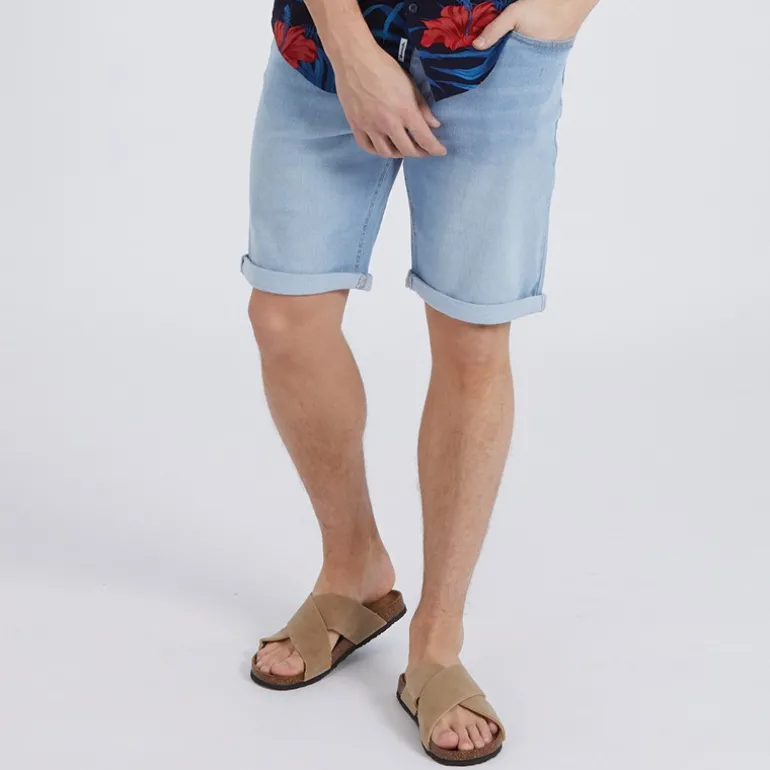 Herre Vargel Denimshorts Blå