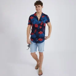 Herre Vargel Denimshorts Blå