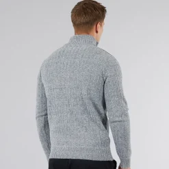 Herre Verto 1 /​ 4 Zip Funnel Neck Jumper Lys Grå Melering