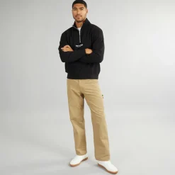 Herre Vesterbro 1/4 Zip Sweatshirt Sort / Hvid