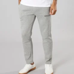 Herre Vesterbro Open Hem Joggers Lys Grå Marl/​Sort Lgm/​Sort