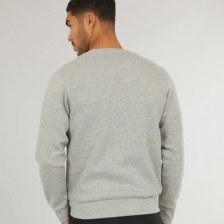 Herre Vesterbro Side Sweatshirt Lys Grå Marl/Sort