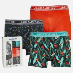 Herre West Tre Pak Underbukser Sort/Tangerine Tango/Sort