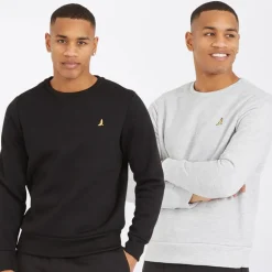 Herre Winston To-pakke Trøjer Sort/Grå