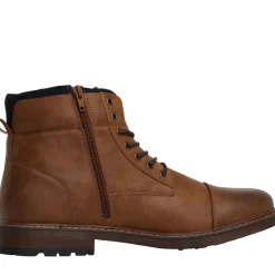 Herrearbejdsstøvler med spænde Tan