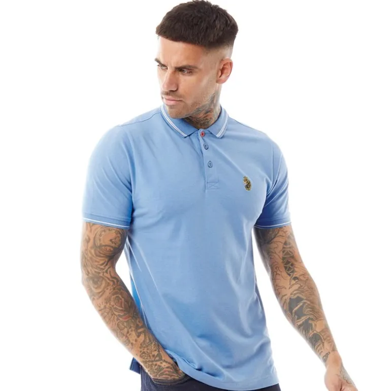 Herrer Texas Tip Kortærmet poloer Lys Blå