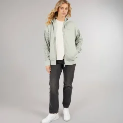 Hættetrøje med lynlås til kvinder Sage