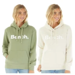 Hættetrøjer til kvinder Leane 2-pak Blød Khaki/​Sten Grå