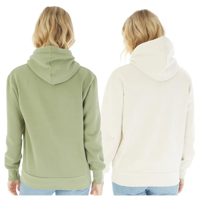 Hættetrøjer til kvinder Leane 2-pak Blød Khaki/Sten Grå
