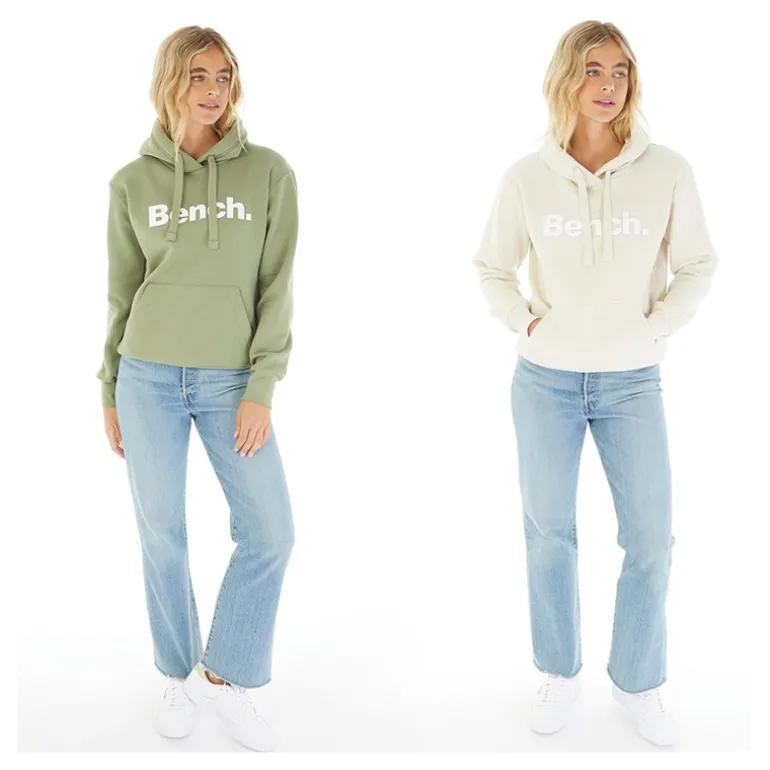 Hættetrøjer til kvinder Leane 2-pak Blød Khaki/Sten Grå