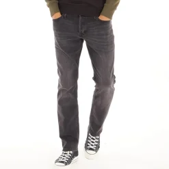 JACK AND JONES Herre Glenn Sq354 Slim Jeans Vasket Sort