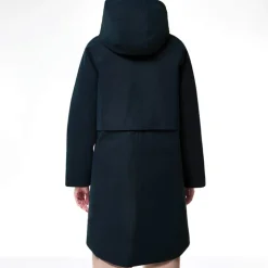 Jakke i twill til kvinder Allyson Shammy Indigo Noir