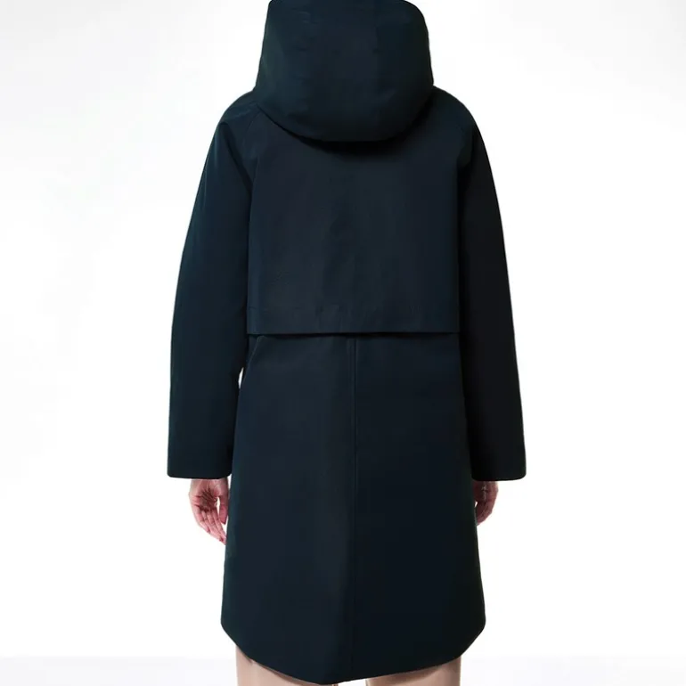 Jakke i twill til kvinder Allyson Shammy Indigo Noir