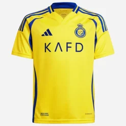 Junior Drenge ANFC Al-Nassr 24/25 Hjemme Trøje Impact Yellow/Royal Blue