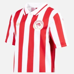 Junior Drenge OFC Olympiacos FC 100 24/​25 Hjemmebanetrøje Hvid/​Power Red