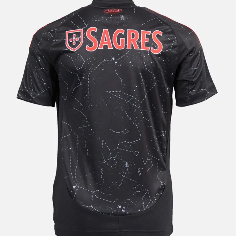 Junior Drenge SLB Benfica 24/25 udebanetrøje Sort