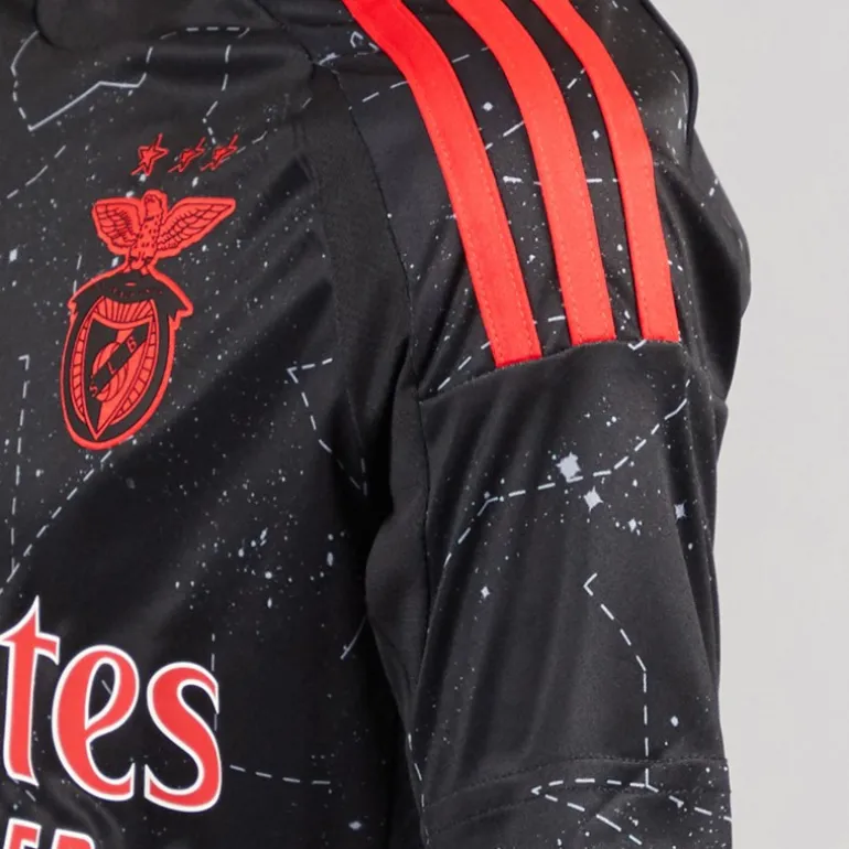 Junior Drenge SLB Benfica 24/25 udebanetrøje Sort