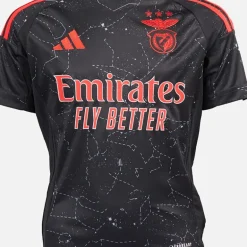 Junior Drenge SLB Benfica 24/25 udebanetrøje Sort