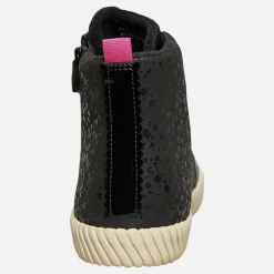 Junior Piger Mirroless Lynlås Hi Top Træningssko Sort