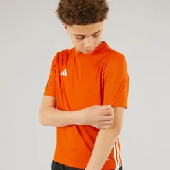 Junior Tabela 23 T Shirt Team Orange/​Hvid