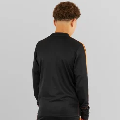 Junior Tiro 23 Club 1/​4 Zip Træningstop Sort/​Signal Orange