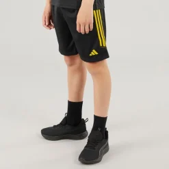 Junior Tiro 23 Club Shorts Sort/​Bright Yellow