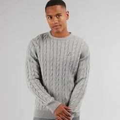 Mænd Alliance Rundhals Trøje Sølvgrå Melange