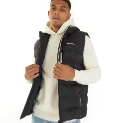 Mænd Galban Hættepuffer Vest Sort